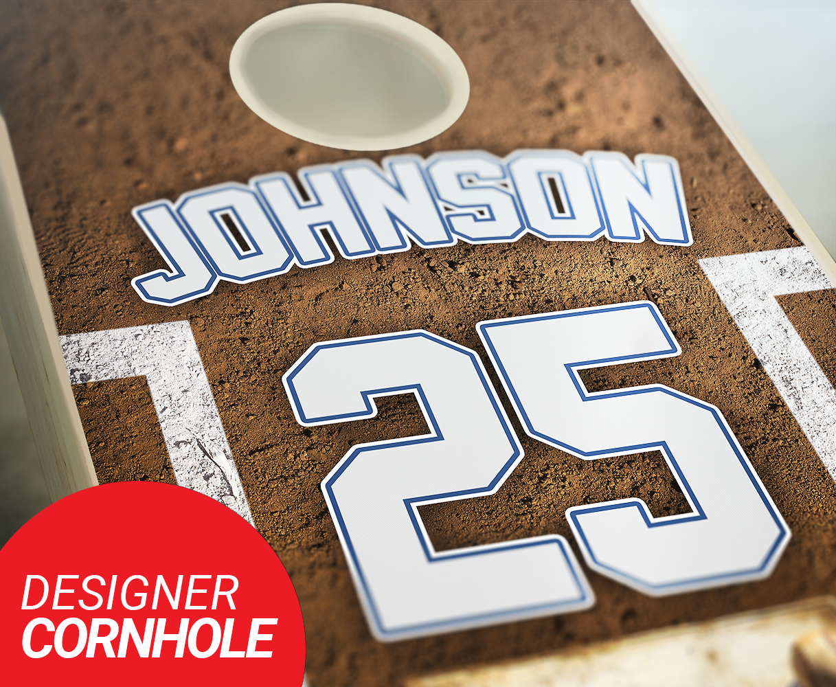 Customized Baseball Cornhole Set