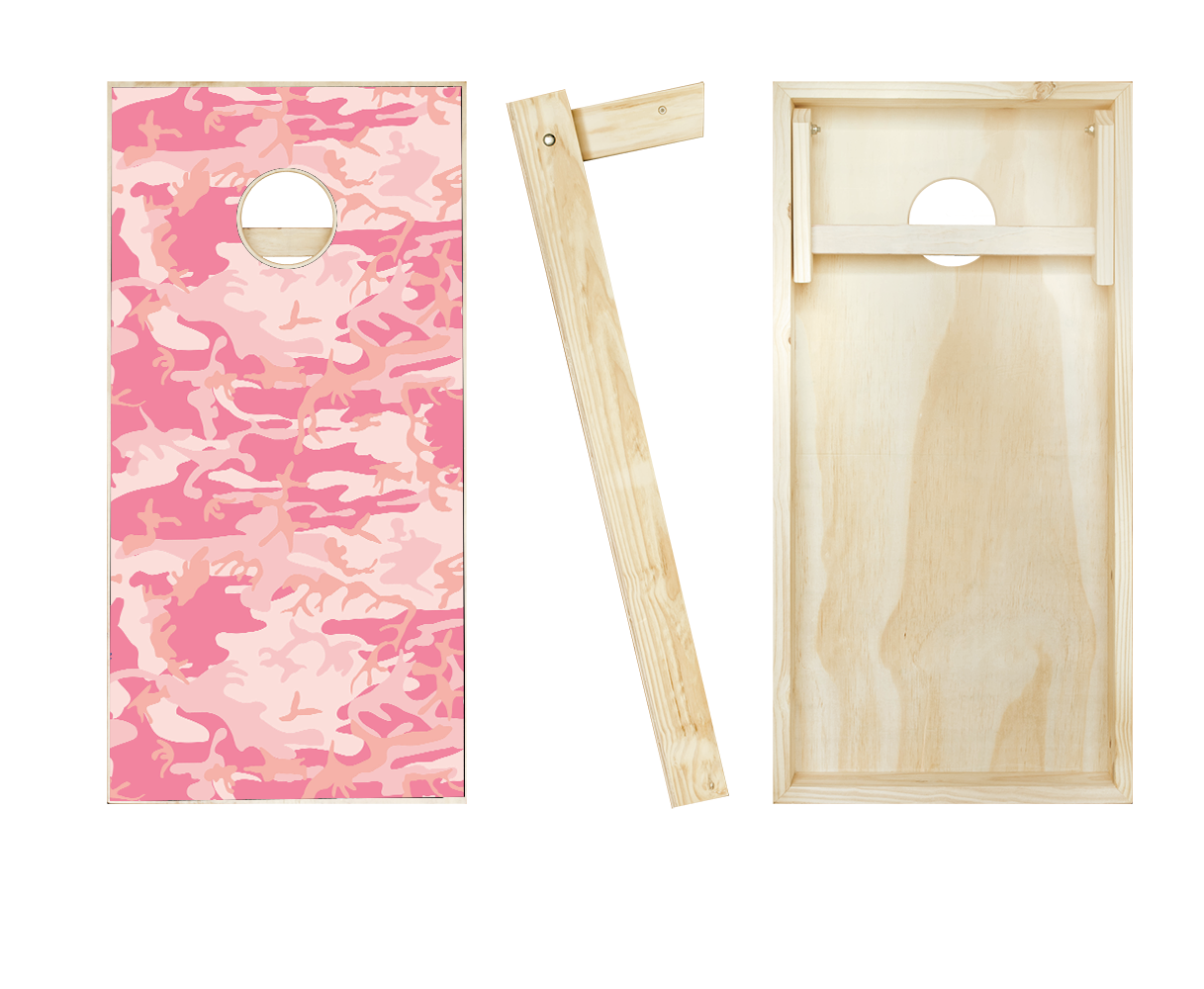 Pink Camo Cornhole Set
