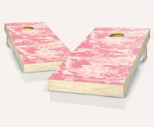 Pink Camo Cornhole Set