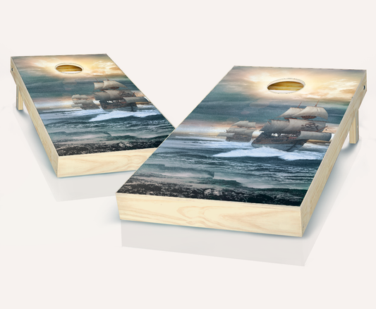Pirate Ship Cornhole Set
