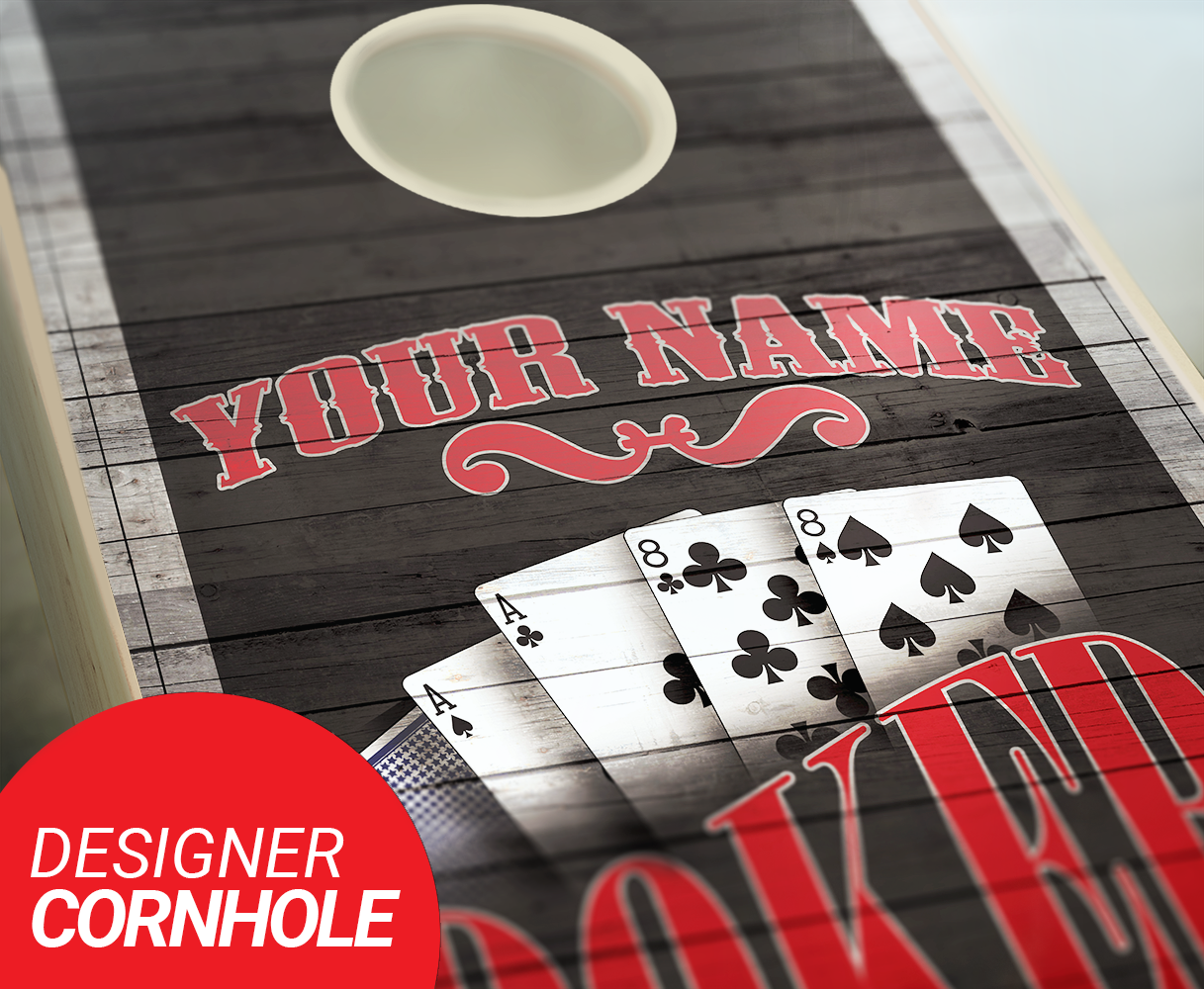 Customized Poker Cornhole Set