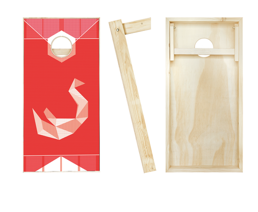Red Swan Cornhole Set