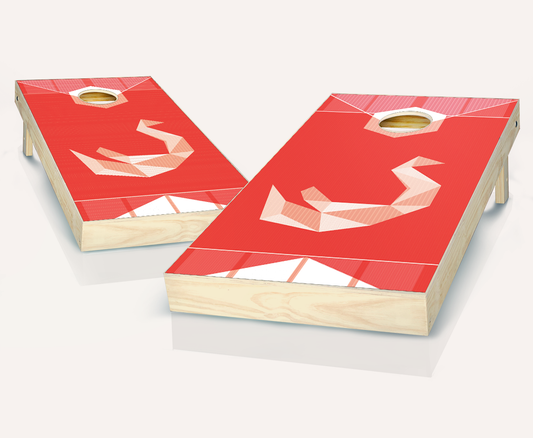 Red Swan Cornhole Set