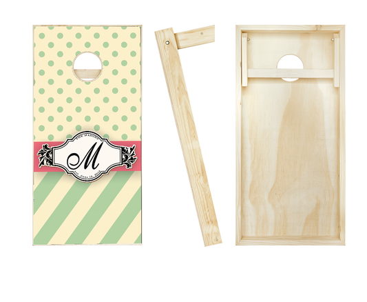 Customized Ribbon Yellow Wedding Cornhole Set