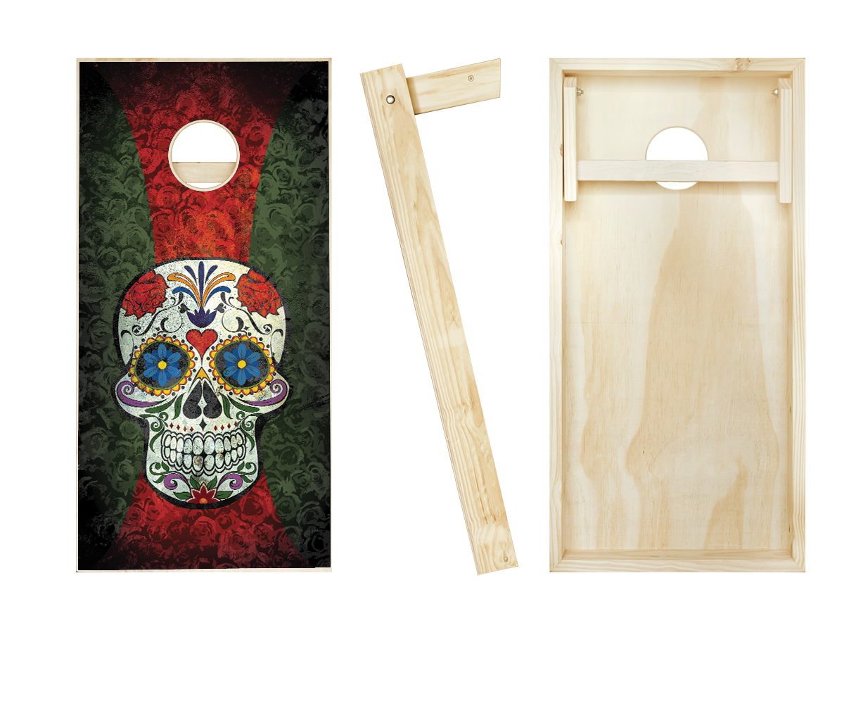 Sugar Skull Cornhole Set