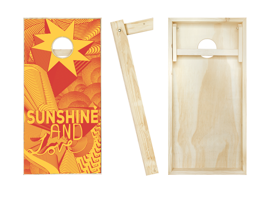 Sunshine and Love Cornhole Set