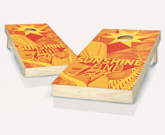 Sunshine and Love Cornhole Set
