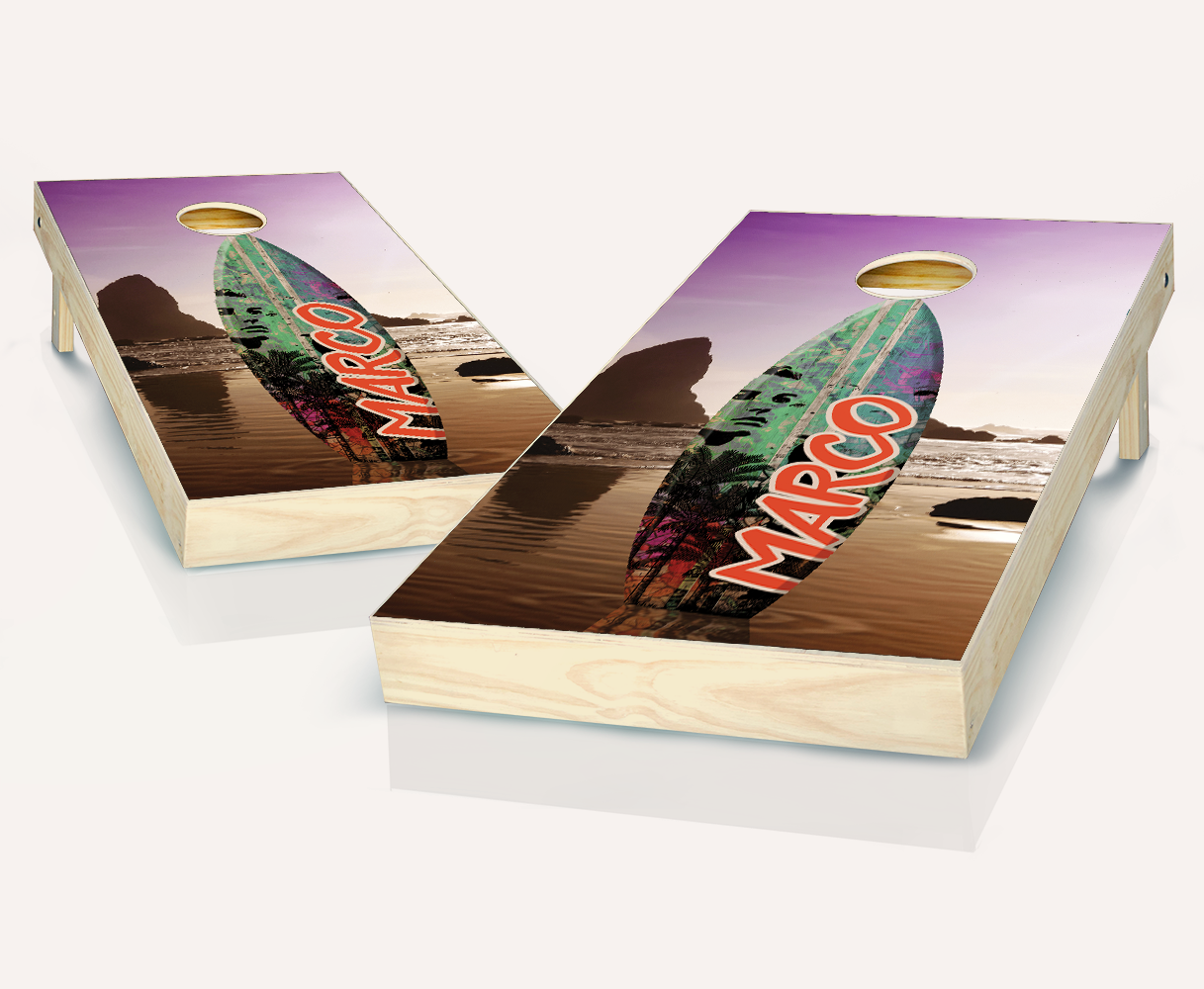 Customized Surfboards Cornhole Set
