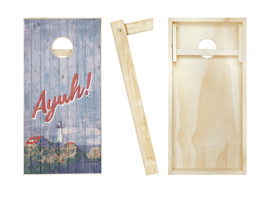 Vintage New England Ayuh! Cornhole Set