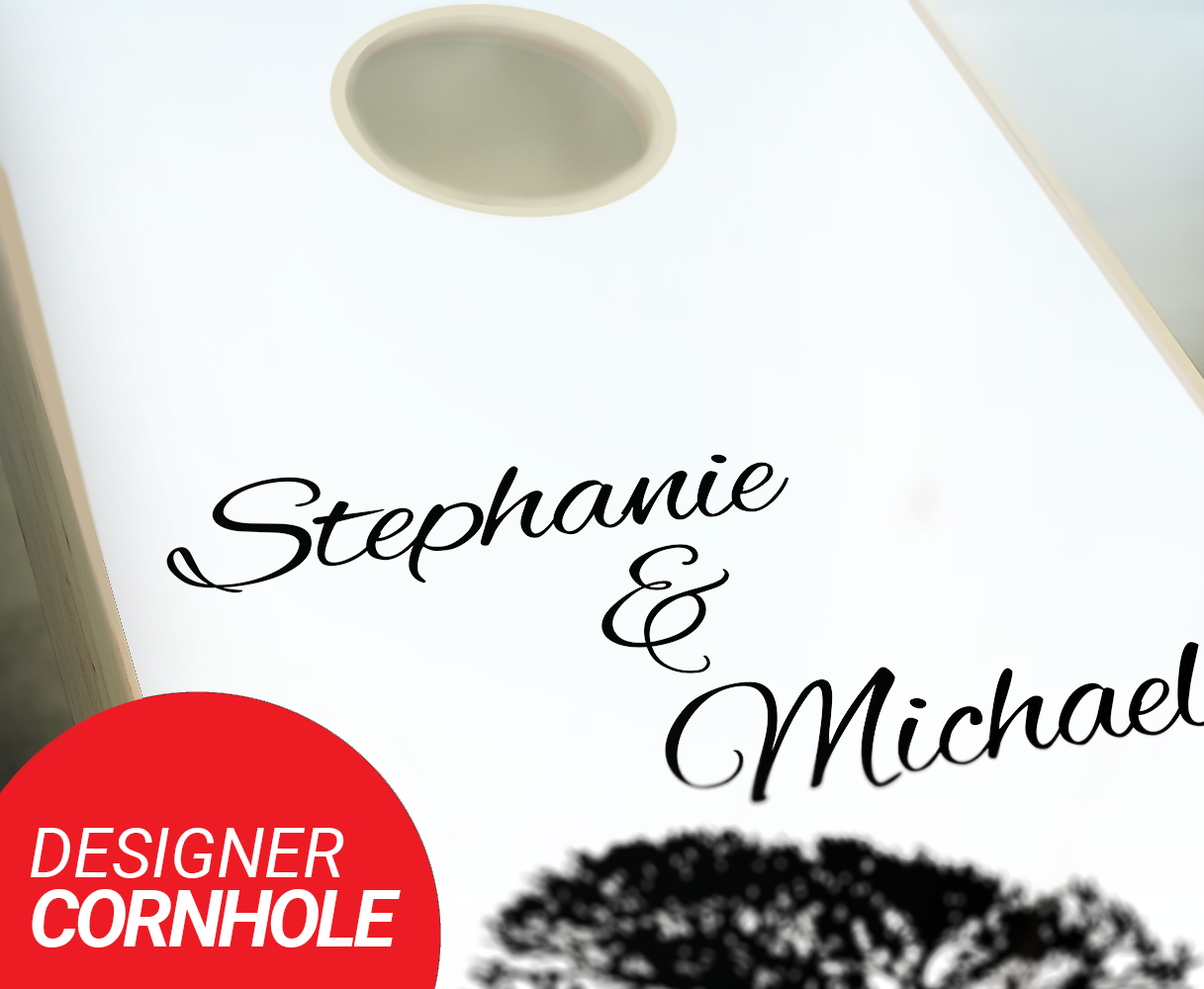 Customized Tree Wedding Cornhole Set