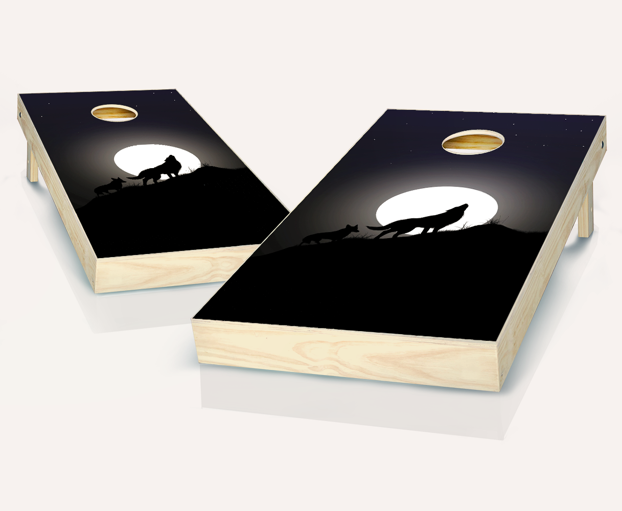 Wolf Cornhole Set