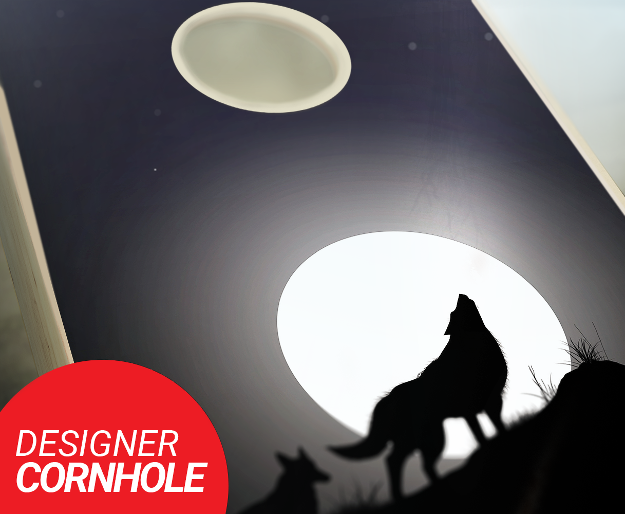 Wolf Cornhole Set