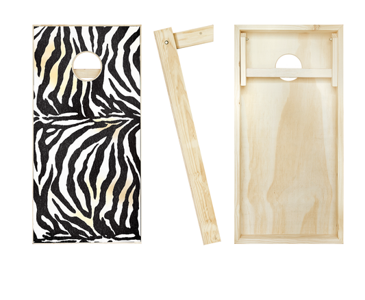 Zebra Cornhole Set