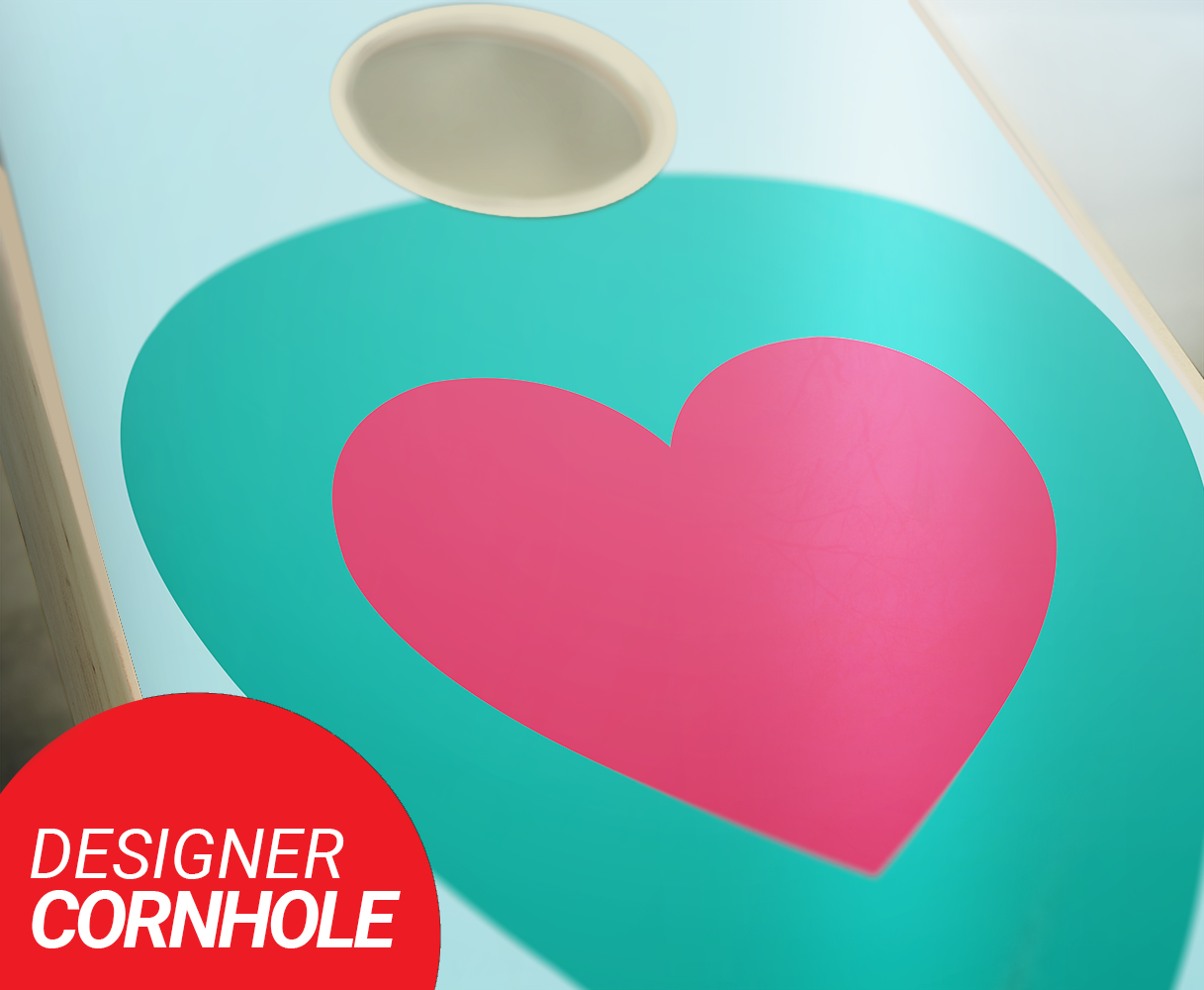 Customized Guitar Pick Wedding Cornhole Set