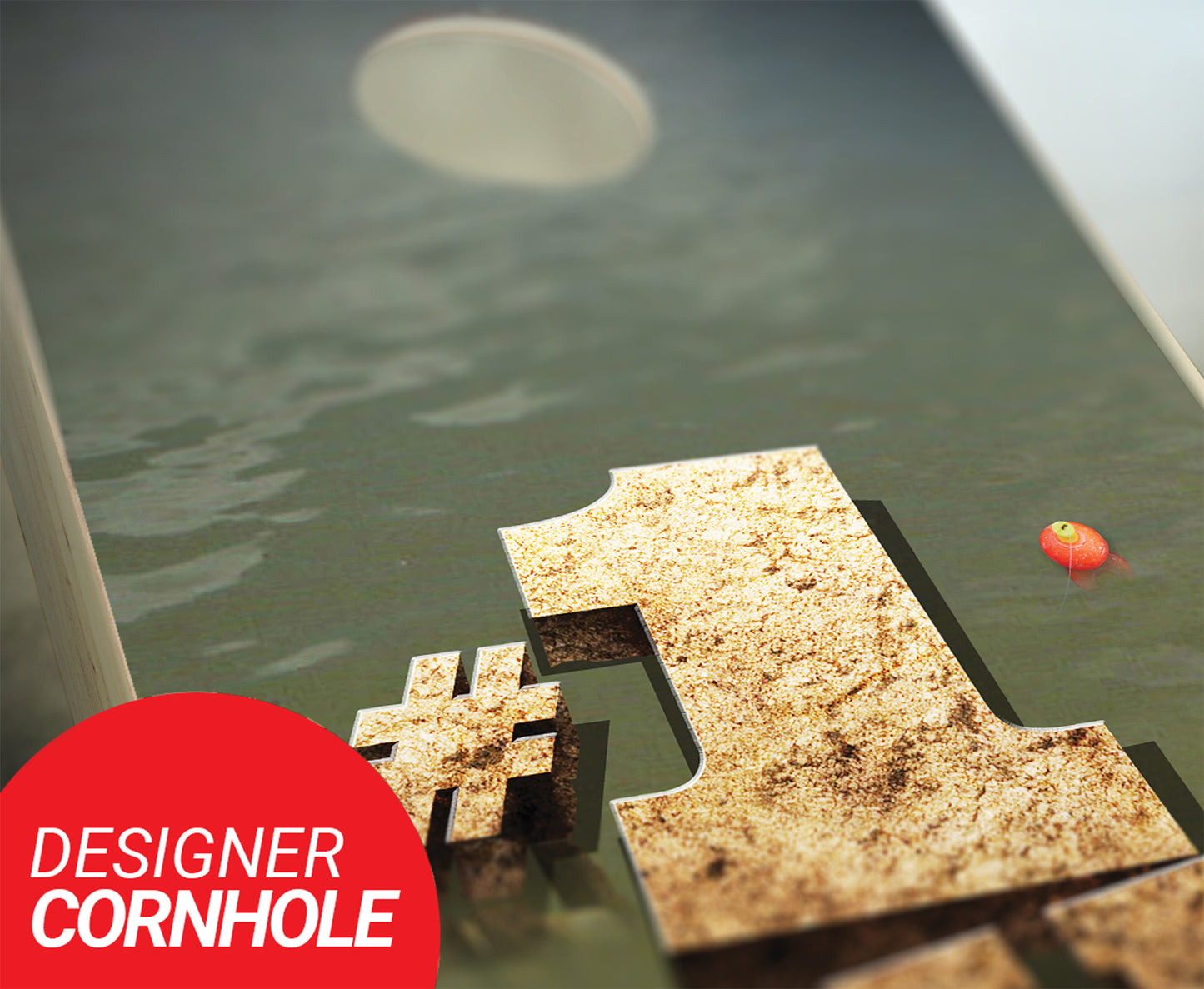 Number 1 Dad Fishing Cornhole Set