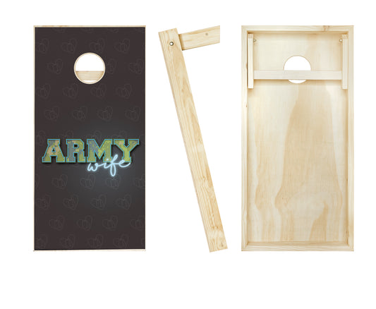 US Army Wife Cornhole Set