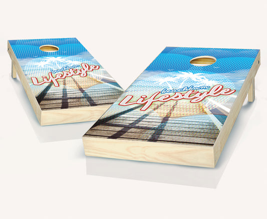 Beach Bum Lifestyle Cornhole Set