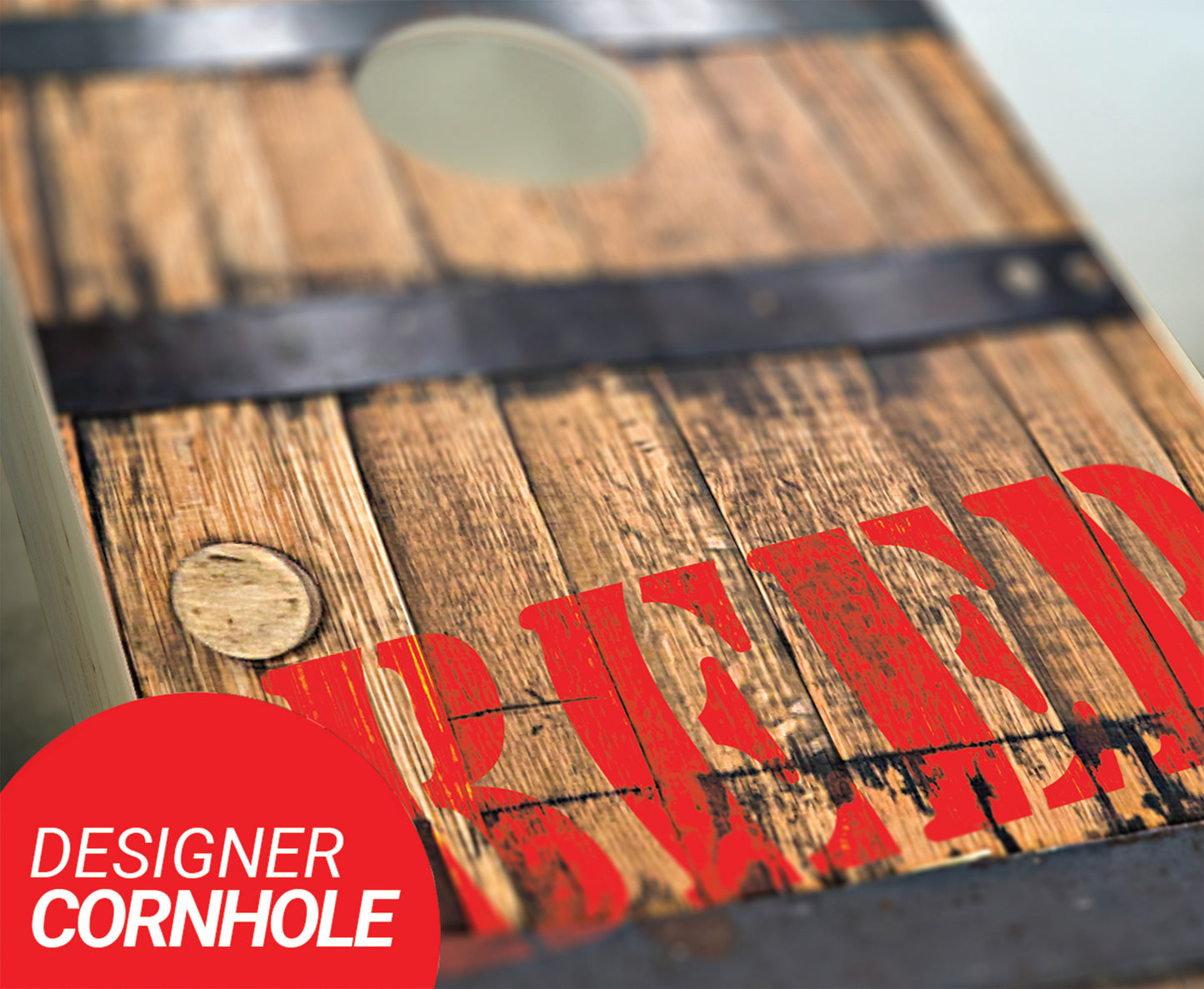 Beer Barrel Cornhole Set