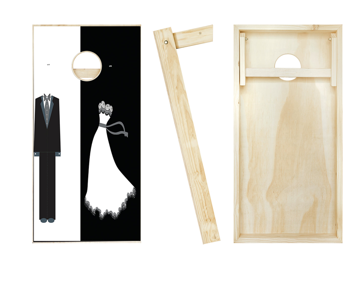 Customized Bride and Groom Wedding Cornhole Set