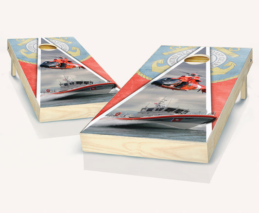 US Coast Guard Cornhole Set