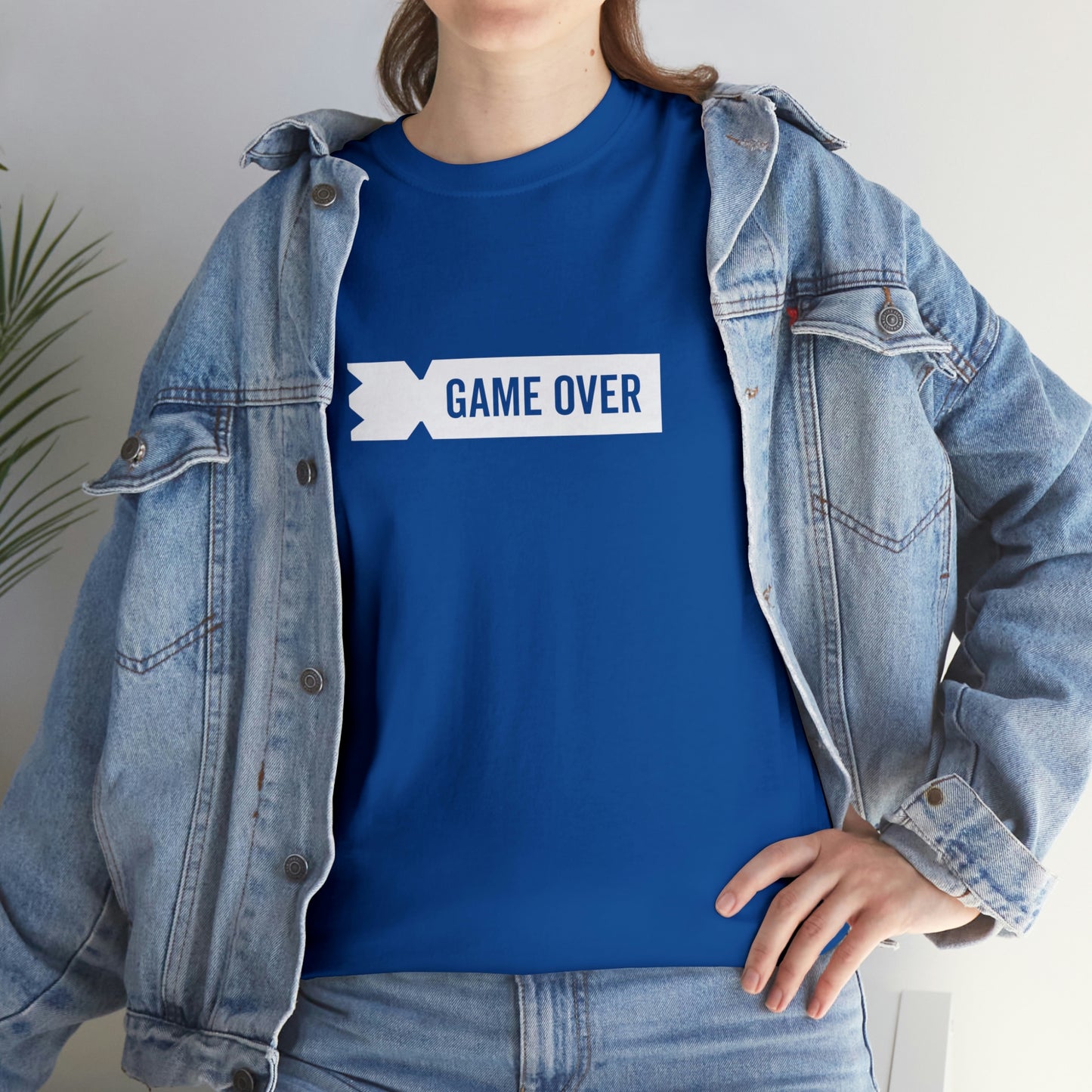 Kubb Game Over Yard Game T Shirt Unisex Heavy Cotton Backyard Game T-Shirt