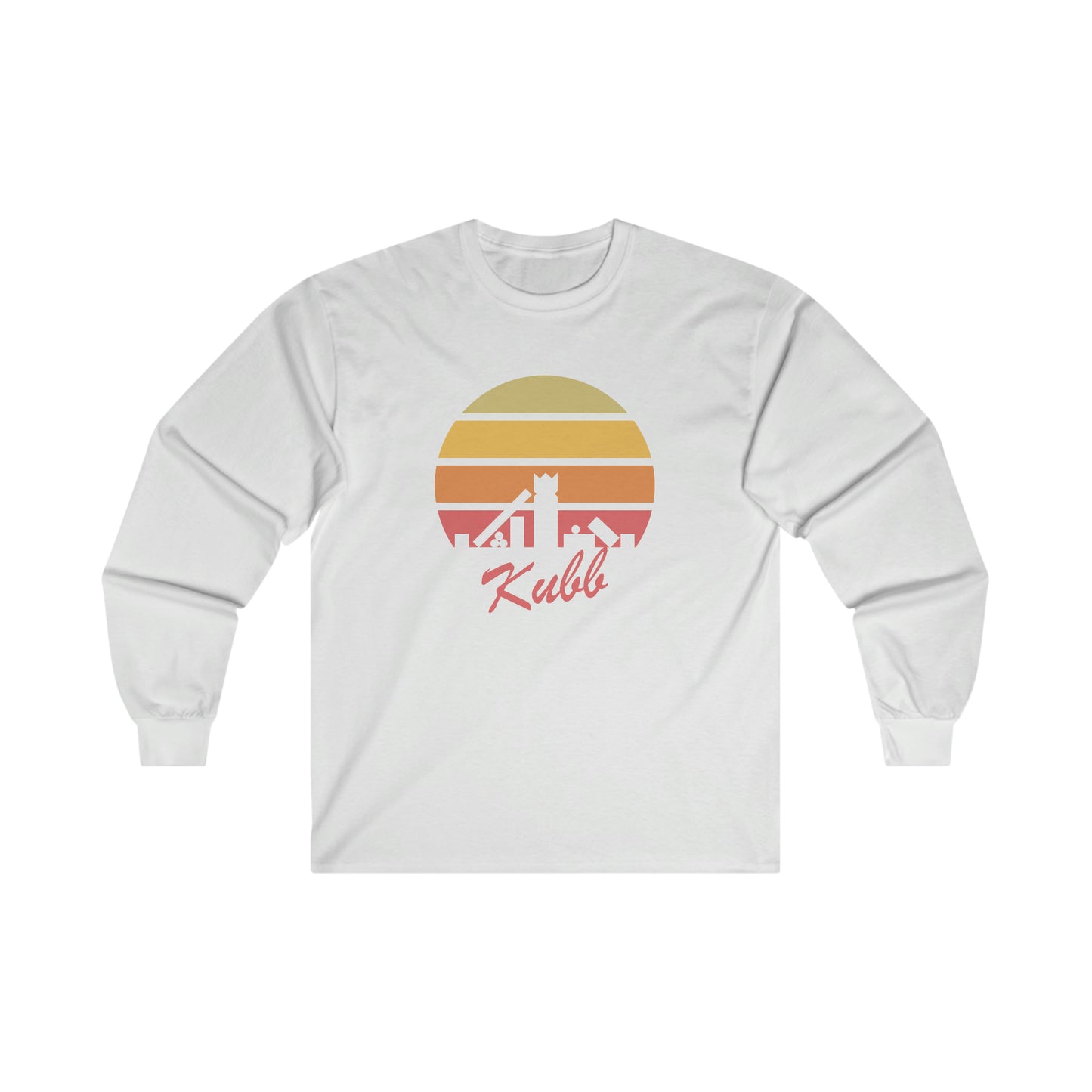 Retro Kubb Yard Game Ultra Cotton Long Sleeve Tee