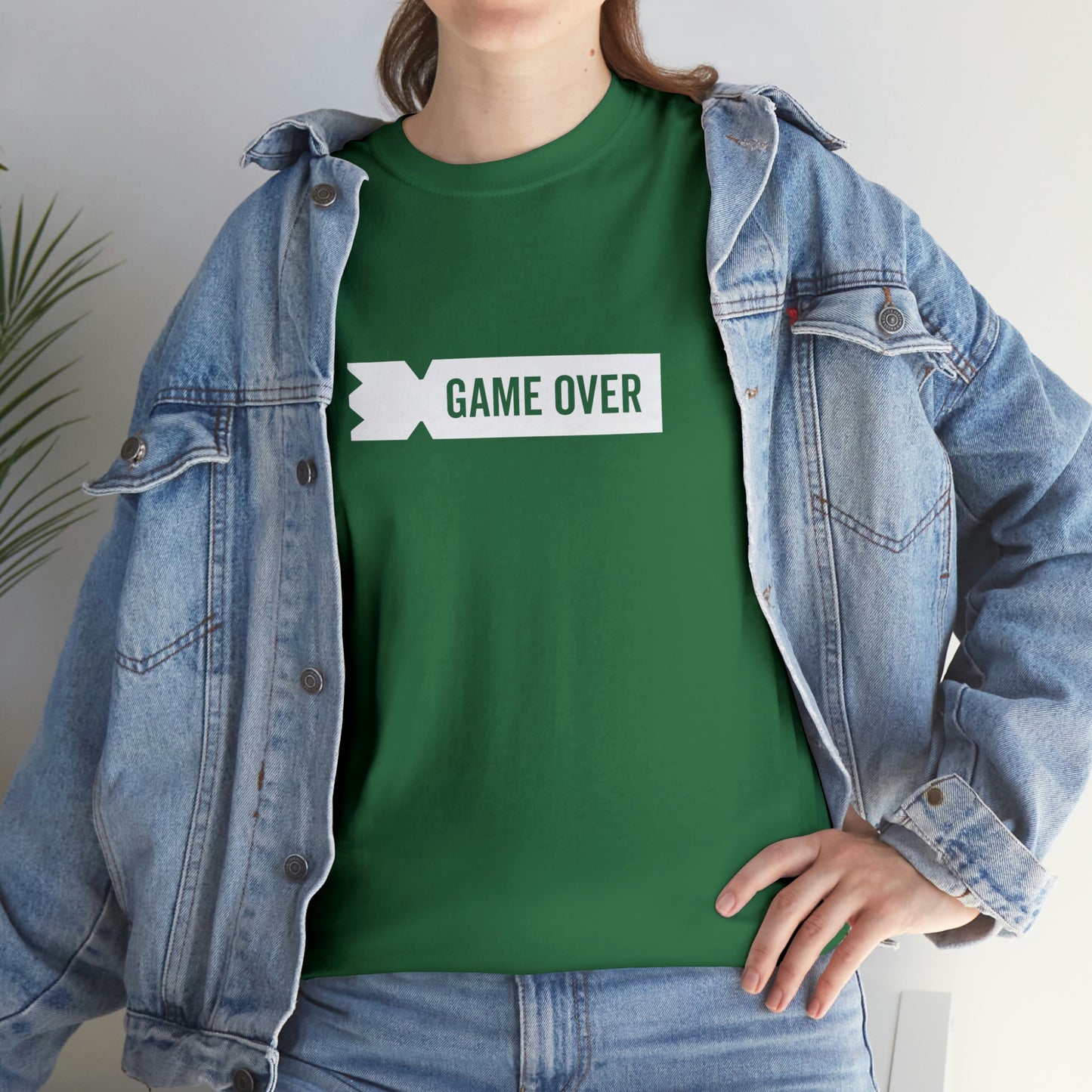 Kubb Game Over Yard Game T Shirt Unisex Heavy Cotton Backyard Game T-Shirt