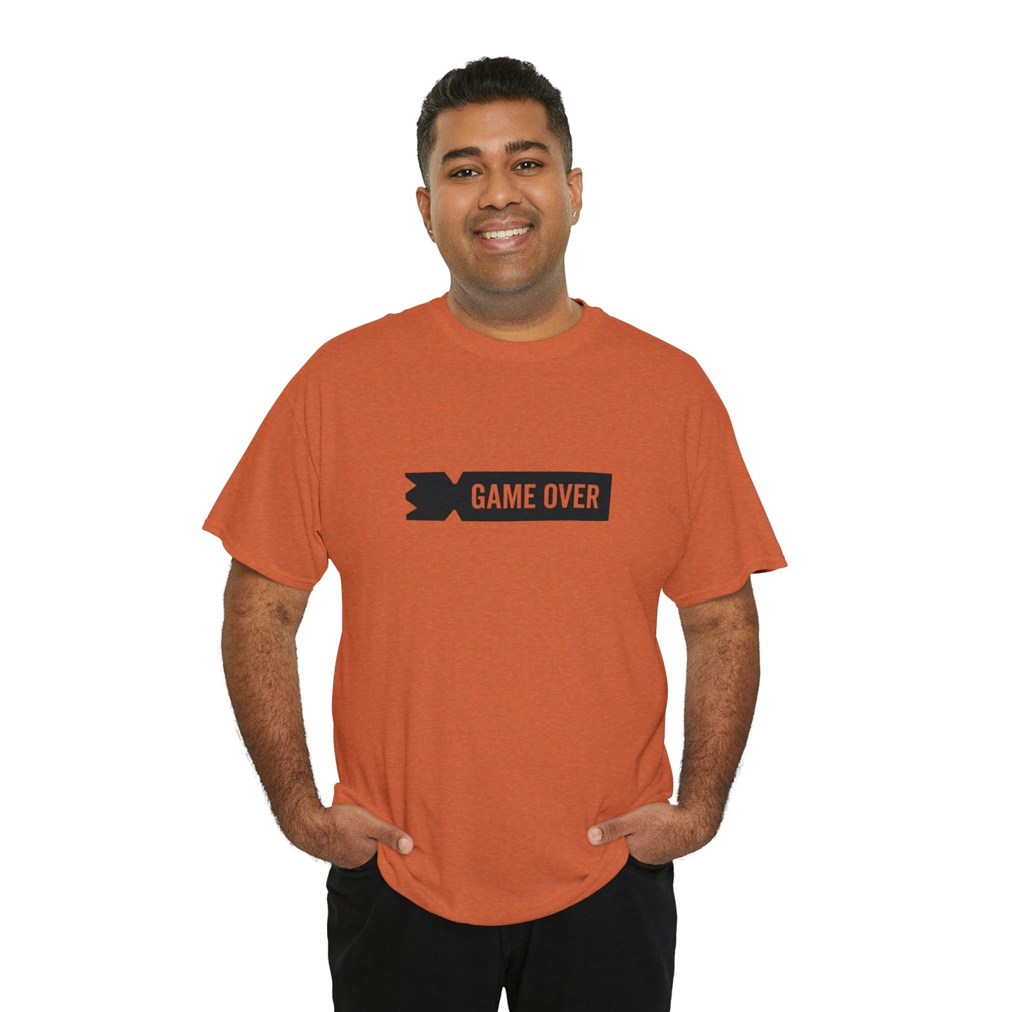 Kubb Game Over Yard Game T Shirt Unisex Heavy Cotton Backyard Game T-Shirt