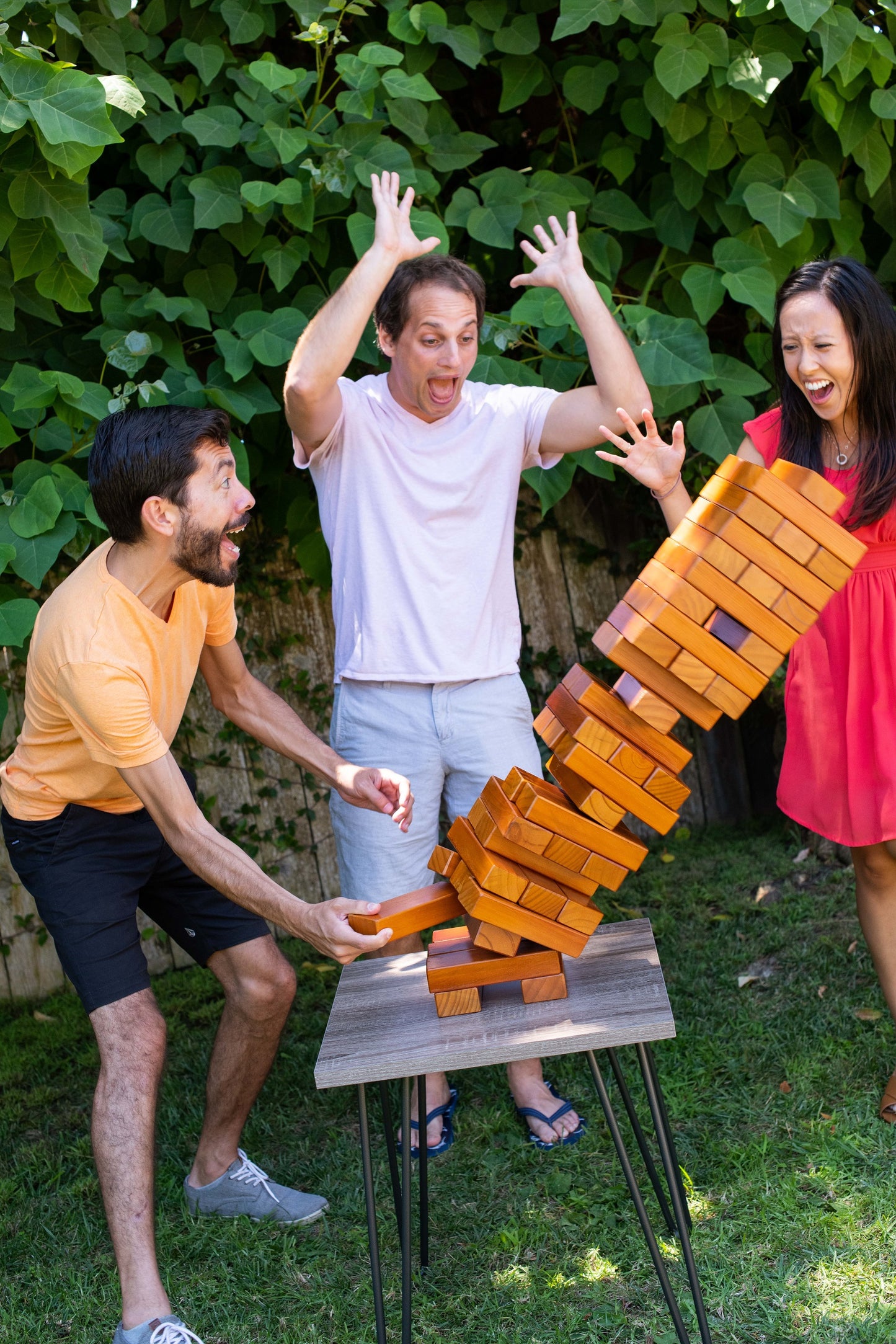 Giant Tumbling Timbers Yard Game Set with Carrying Case