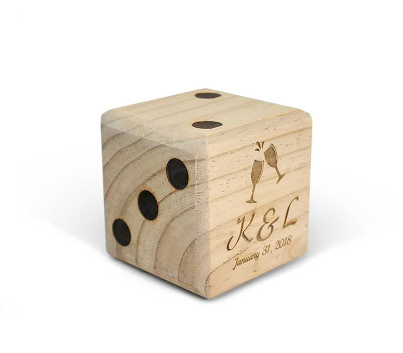 Customized Giant Wooden Yard Dice