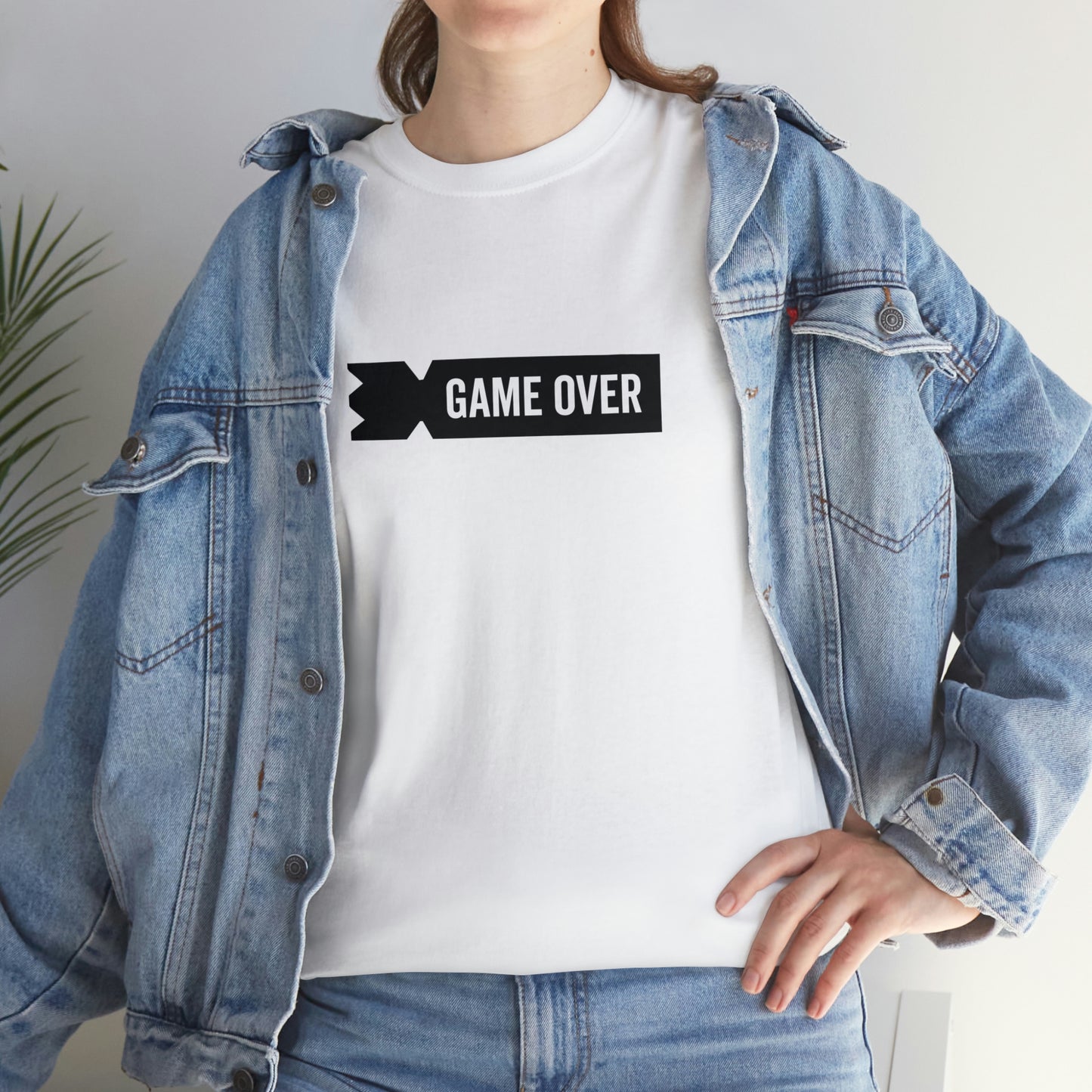 Kubb Game Over Yard Game T Shirt Unisex Heavy Cotton Backyard Game T-Shirt