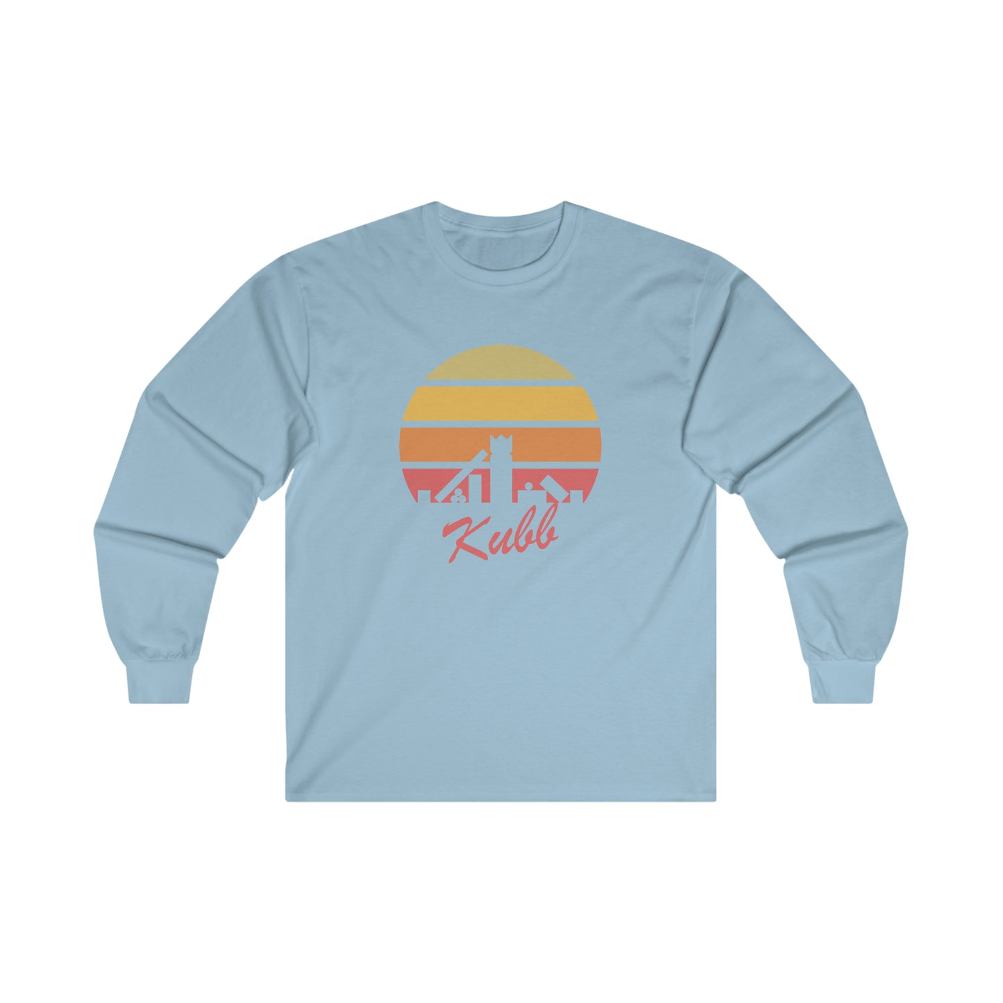 Retro Kubb Yard Game Ultra Cotton Long Sleeve Tee