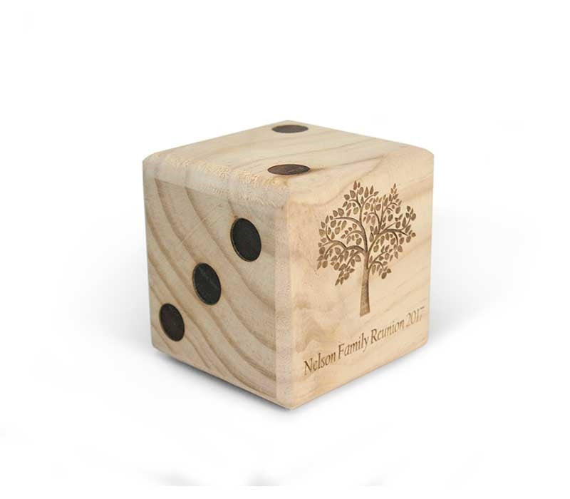 Customized Giant Wooden Yard Dice