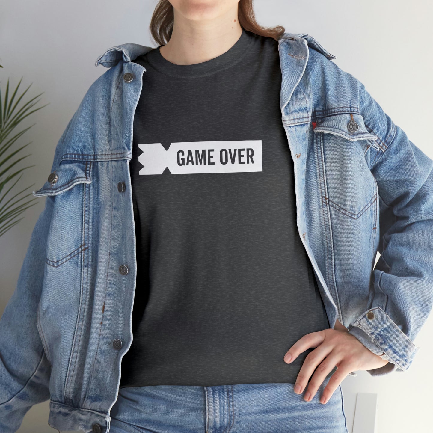 Kubb Game Over Yard Game T Shirt Unisex Heavy Cotton Backyard Game T-Shirt