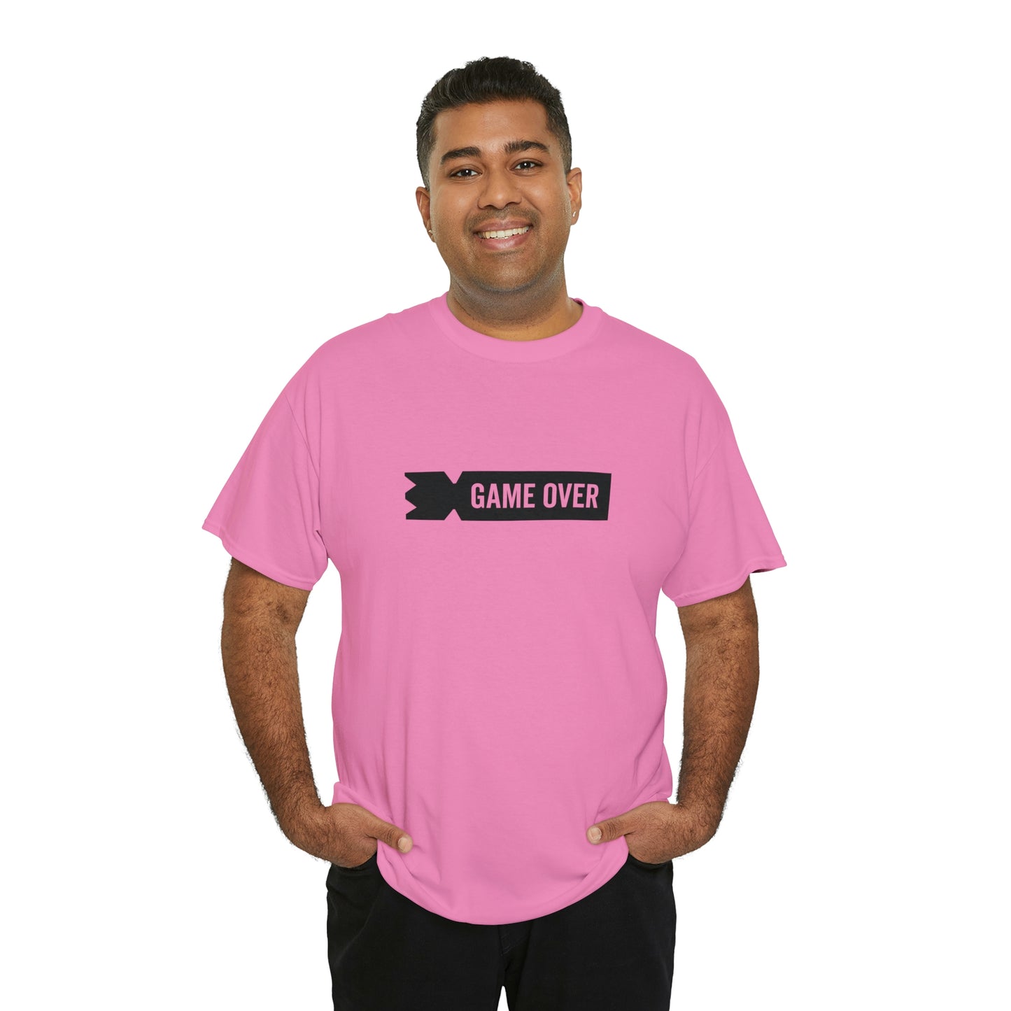 Kubb Game Over Yard Game T Shirt Unisex Heavy Cotton Backyard Game T-Shirt