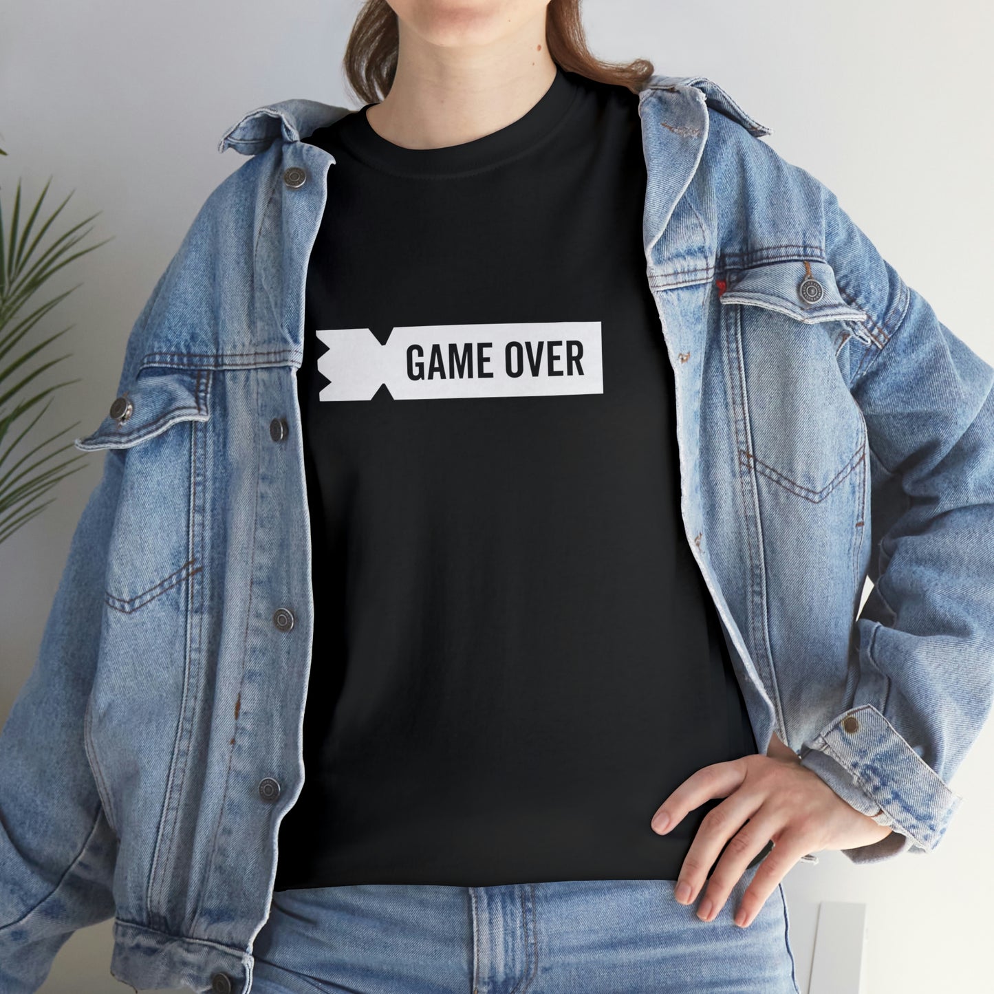 Kubb Game Over Yard Game T Shirt Unisex Heavy Cotton Backyard Game T-Shirt