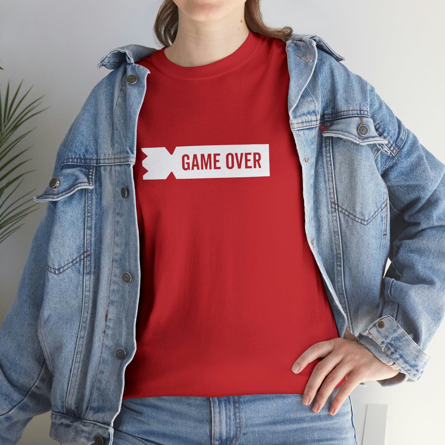 Kubb Game Over Yard Game T Shirt Unisex Heavy Cotton Backyard Game T-Shirt