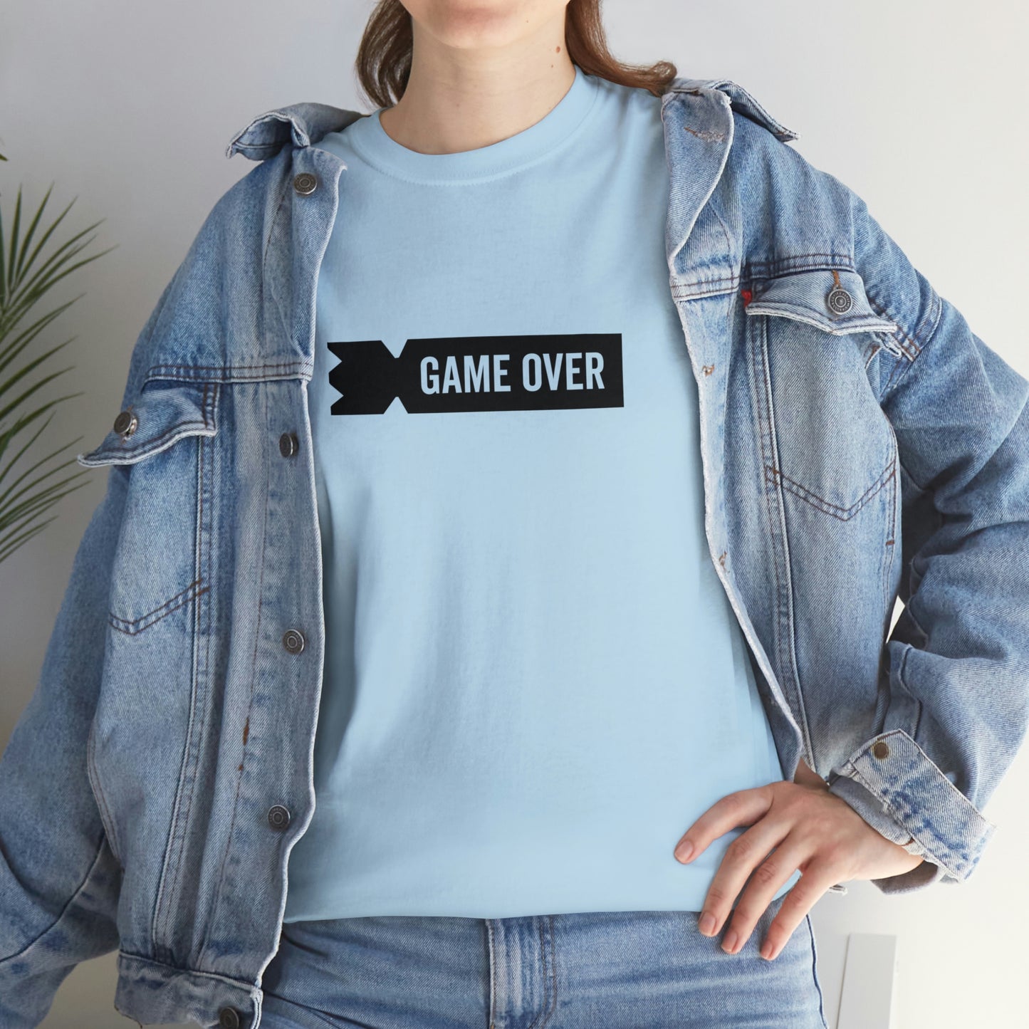 Kubb Game Over Yard Game T Shirt Unisex Heavy Cotton Backyard Game T-Shirt