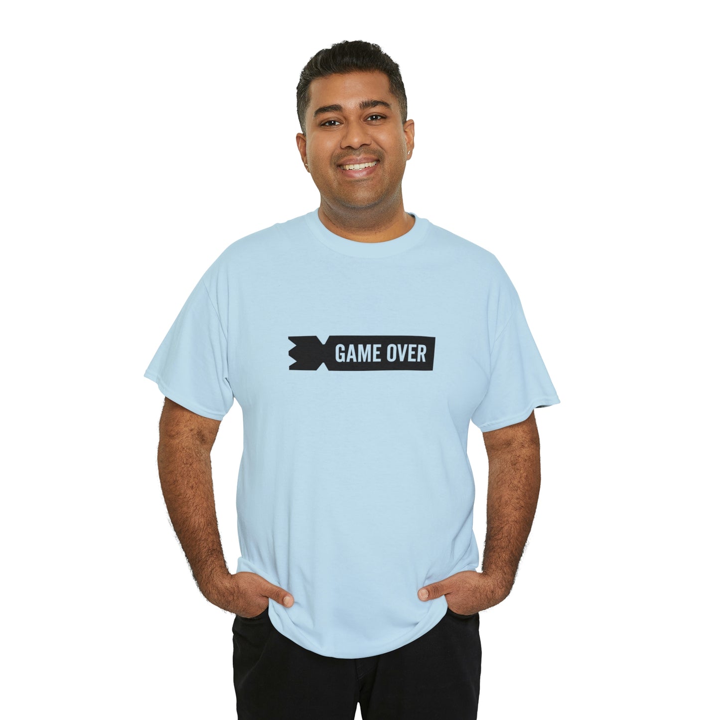 Kubb Game Over Yard Game T Shirt Unisex Heavy Cotton Backyard Game T-Shirt