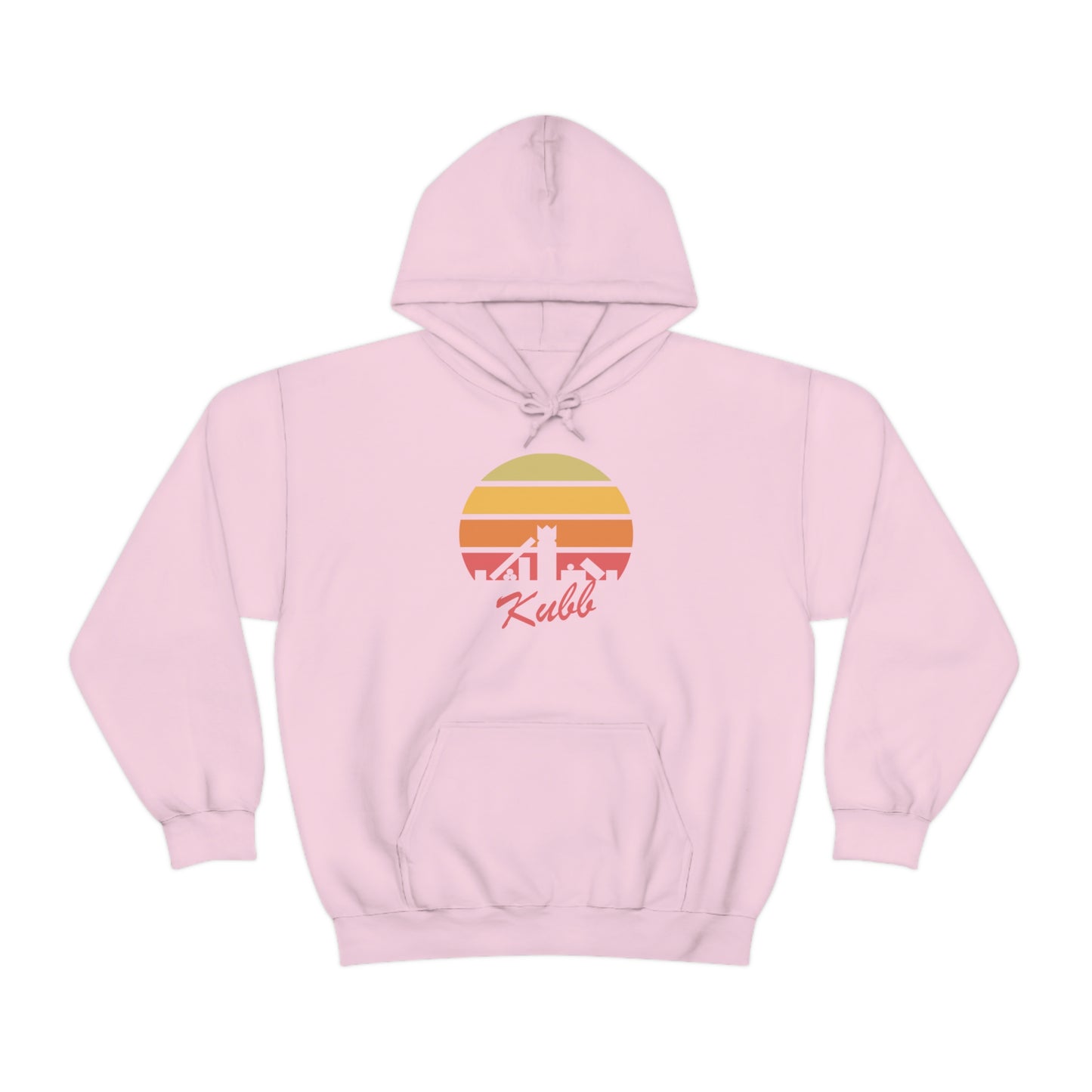 Retro Kubb Yard Game Unisex Heavy Blend™ Hooded Sweatshirt