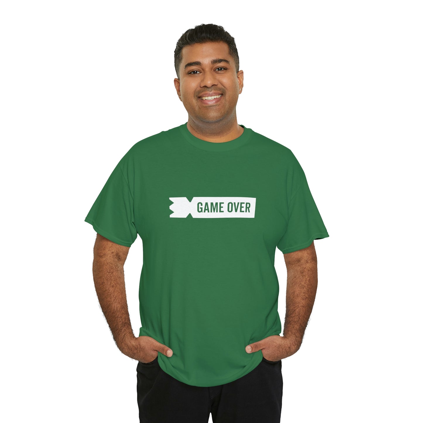 Kubb Game Over Yard Game T Shirt Unisex Heavy Cotton Backyard Game T-Shirt