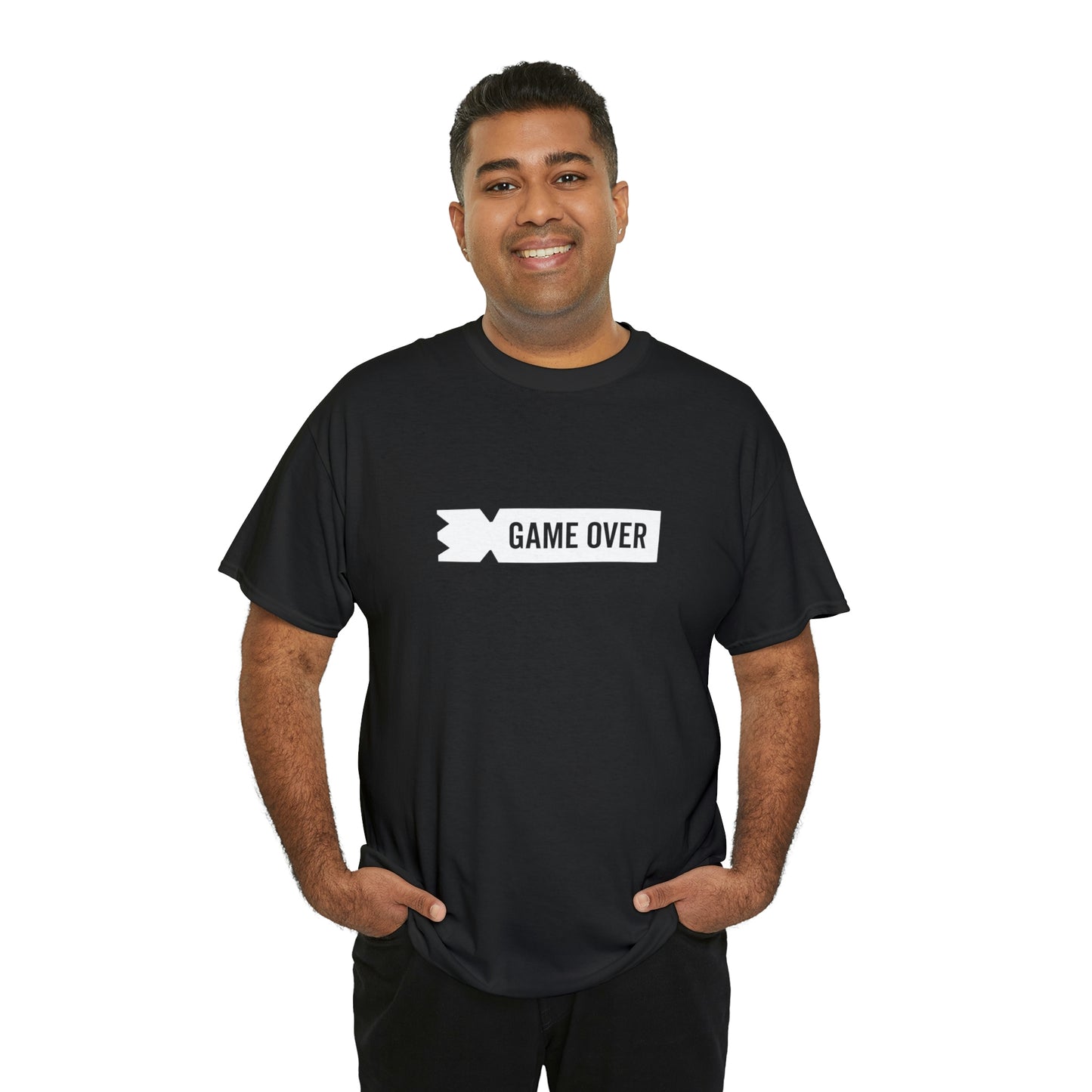 Kubb Game Over Yard Game T Shirt Unisex Heavy Cotton Backyard Game T-Shirt