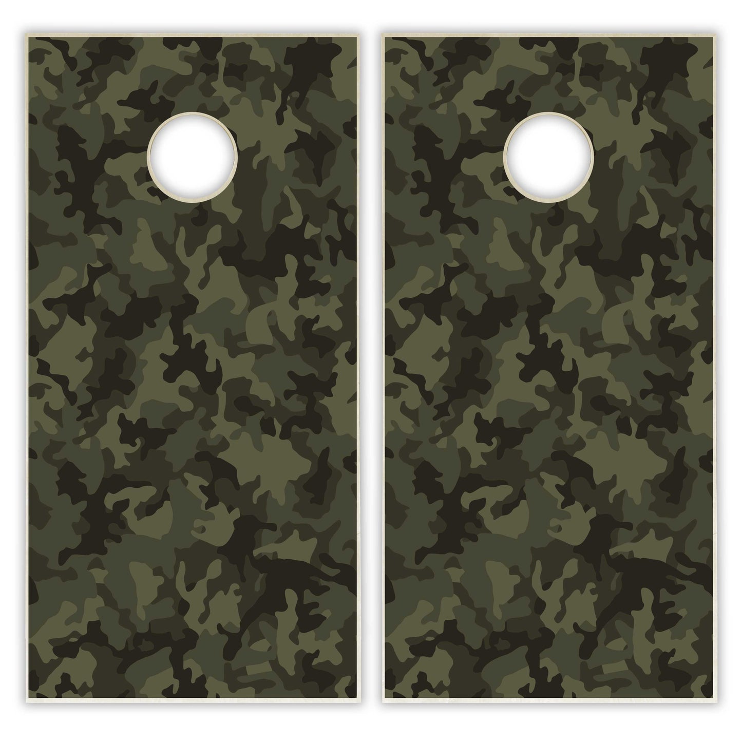 Green Camo Cornhole Boards