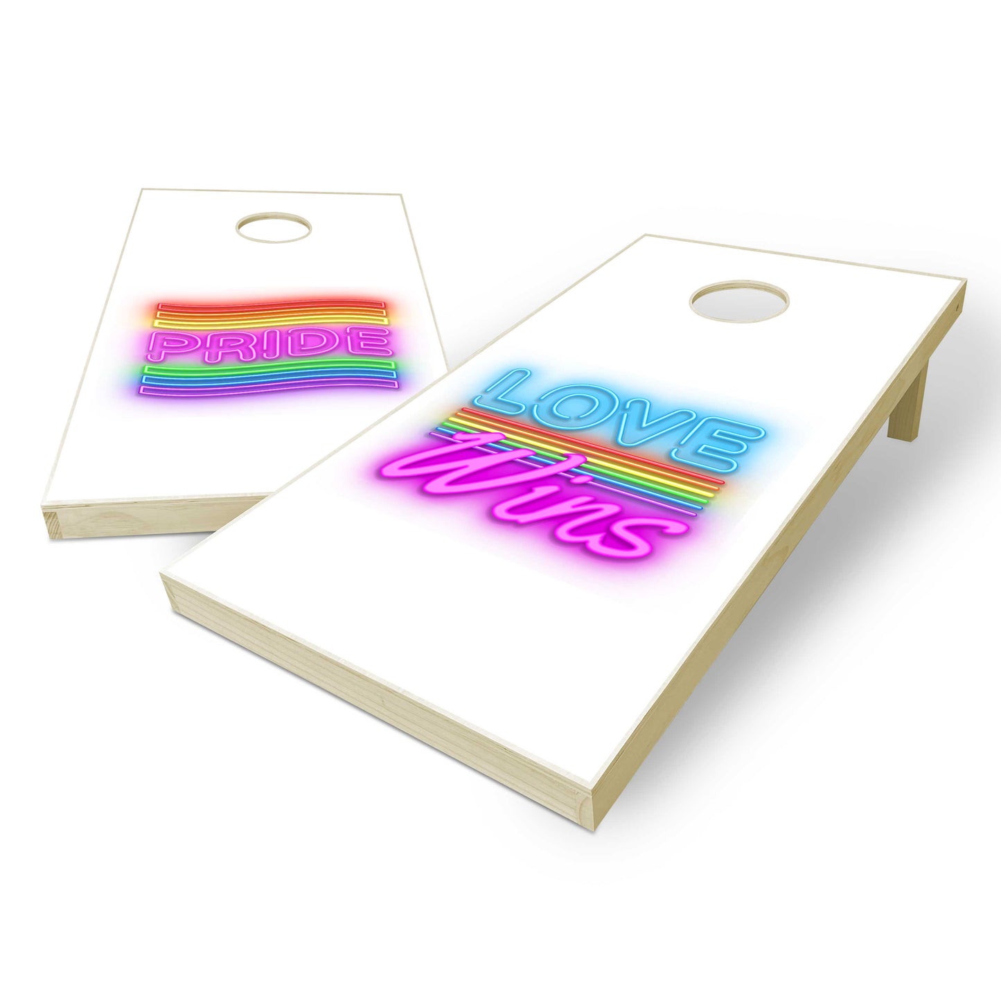 Pride Neon Cornhole Boards
