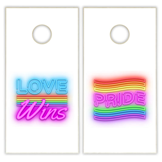 Pride Neon Cornhole Boards