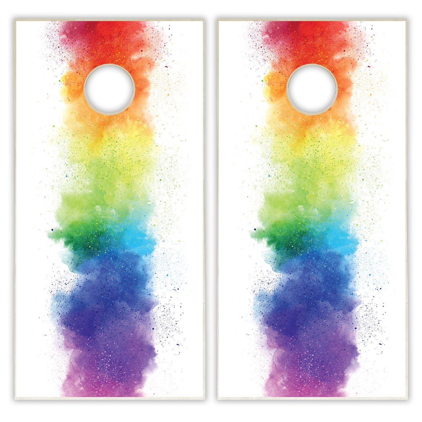 Pride Rainbow Smoke Cornhole Boards