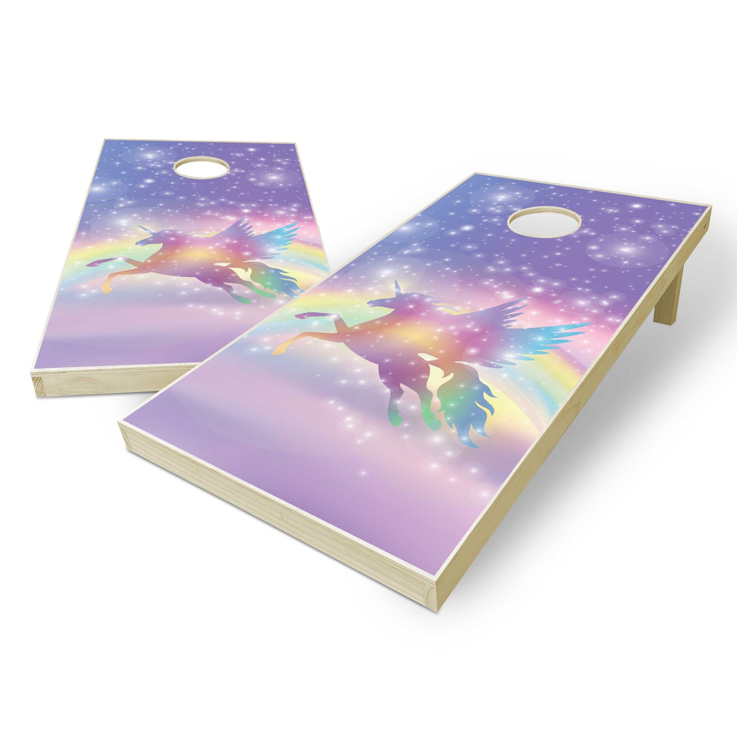 Pride Unicorn Silhouette Cornhole Boards