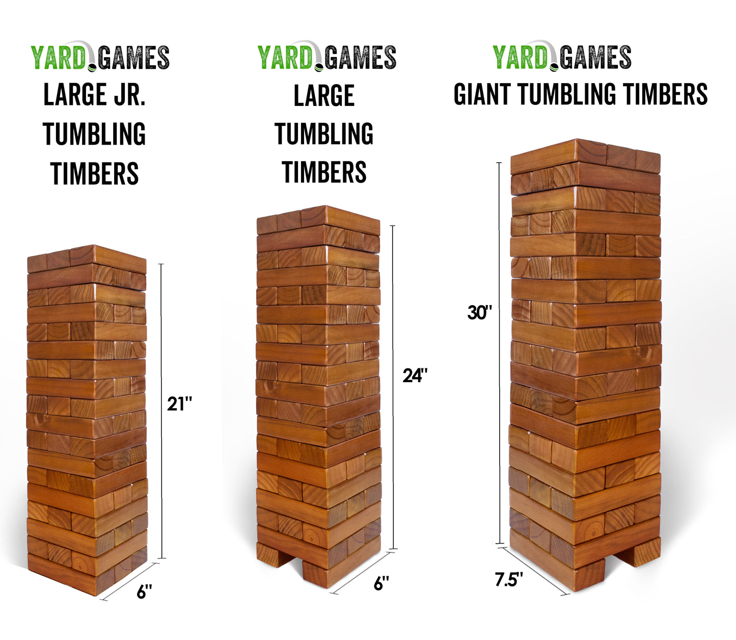 Giant Tumbling Timbers Yard Game Set with Carrying Case