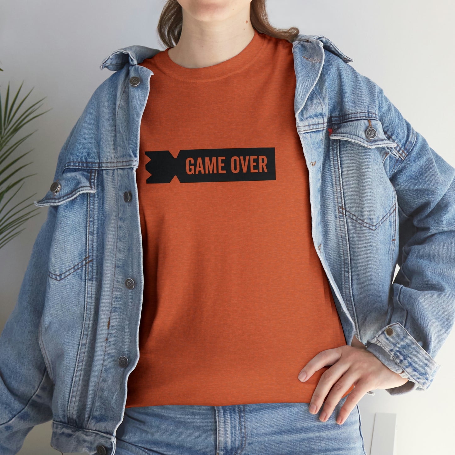 Kubb Game Over Yard Game T Shirt Unisex Heavy Cotton Backyard Game T-Shirt