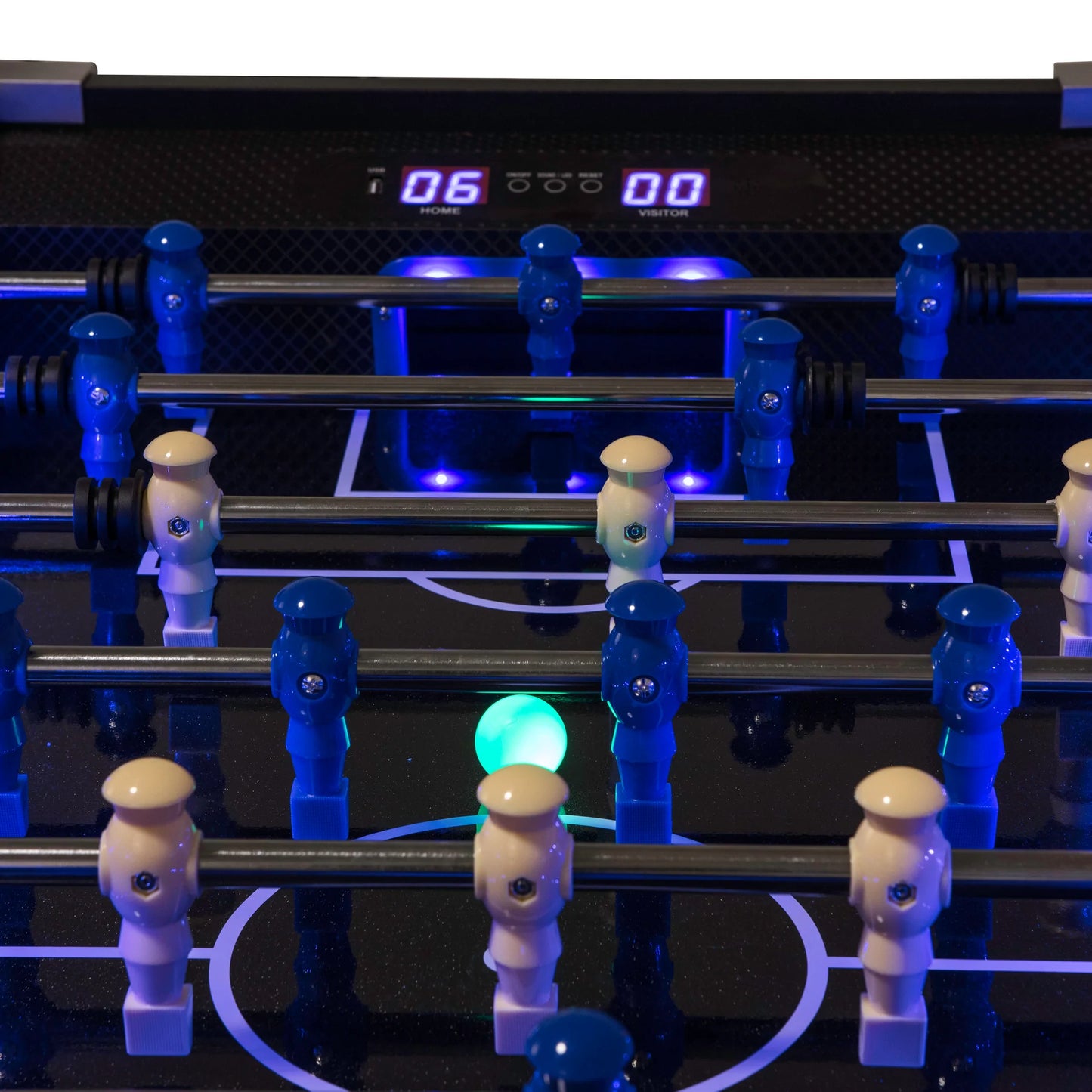 LED Light Up 56 Inch Foosball Table